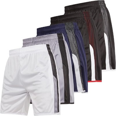 Ultra Performance Mens Athletic Basketball Shorts, 5-Pack