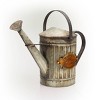 12" Metal Watering Flower Can Silver - Alpine Corporation - 3 of 4
