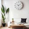 REGALWOVEN Plastic Classic Battery Powered Silent Non-Ticking Wall Clock 12 x 12 Inches - 3 of 4