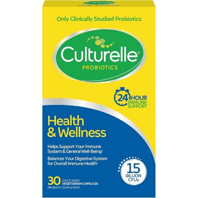 Culturelle - Probiotics Health & Wellness 15 Billion CFUs, 30 Count