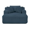 Hrinhom 51"W Compressed Sofa bed,Corduroy Upholstered Chaise Lounge,Foam Couch - 4 of 4