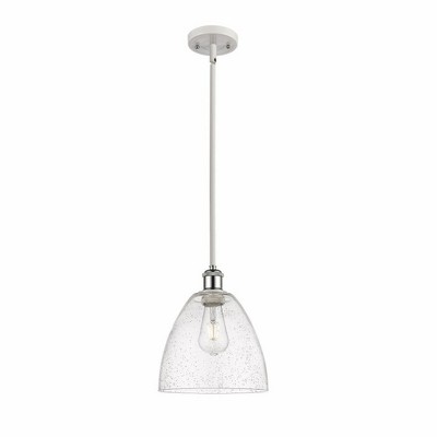 Bristol Glass - 1 Light Mini Pendant In Industrial Style-11.25 Inches Tall and 9 Inches Wide