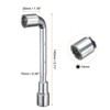 Unique Bargains 45# Steel Repairing L-Shaped Angled Double Ended Metric Hex Socket Wrench 14mm - 2 of 4