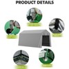 Motorcycle Storage Shed,Heavy Duty Portable Tent with Rolled Zipper Door,Waterproof Design for ATV,Motorcycle - 4 of 4