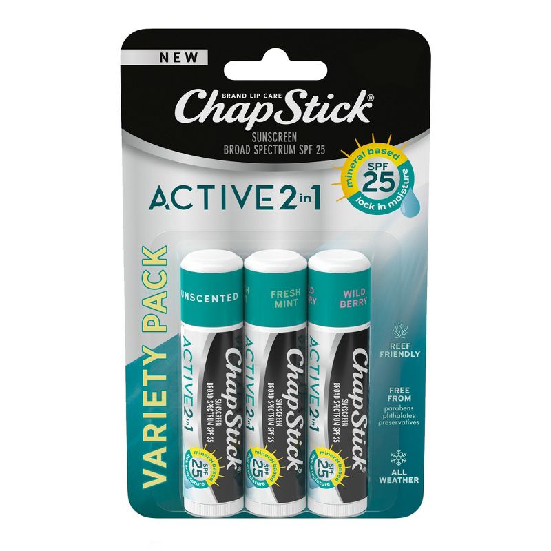 Chapstick 2-in-1 Lip Balm - Scented - 3ct, 1 of 9