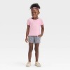 Toddler Girls' Ribbed Solid Knit Short Sleeve T-Shirt - Cat & Jack™ - 3 of 3
