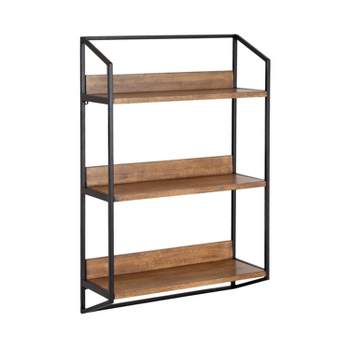 Kate and Laurel Hylton Tiered Wall Shelf