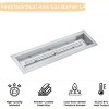 Drop in Fire Pit Burner Kit,Stainless Steel Fire Pit Kit with Burner, Hose Kit,Insert Rectangular Fire Pit Burner Pan for Propane,Natural Gas - 2 of 4