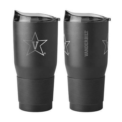 NCAA Vanderbilt Commodores Powder Coat Stainless Tumbler - Black 30oz