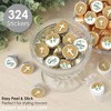 Big Dot of Happiness Elegant Cross - Religious Party Small Round Candy Stickers - Party Favor Labels - 324 Count - 2 of 4
