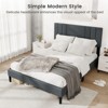 Tangkula Twin / Full / Queen  Size Bed Frame w/ Vertical Channel Tufted Headboard & Wooden Slats - 4 of 4