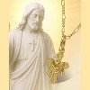 Molenia 14K Gold Plated Cross Necklace for Women, Dainty S925 Sterling Silver Faith Pendant, Hypoallergenic Religious Jewelry Gift for Her - 2 of 4