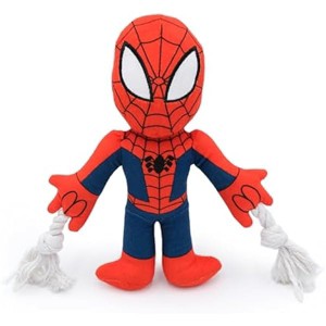 ZippyPaws Marvel Rope Plush - Durable Chew Toy for Dogs, 2-in-1 Plush Dog Toy for Aggressive Chewers - Spider-Man - 1 of 1
