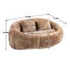 CAVINAS Chenille Bean Bag Chair for Adults and Kids,Oversized Lazy Sofa Chair with High-Density Foam,Modern Lounge Chair for Living Room - 3 of 4