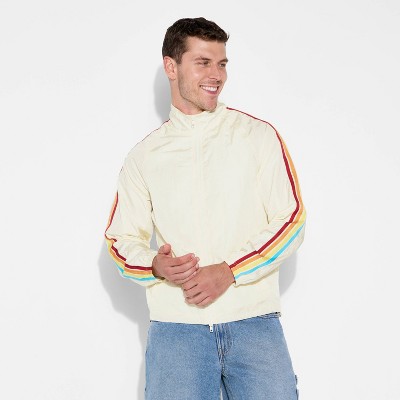 Pride Adult Long Sleeve Zip-Up Windbreaker Jacket - Ivory