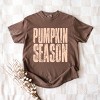 Pumpkin Season Stacked Distressed - Women's Garment Dyed Graphic T-Shirt - 2 of 4