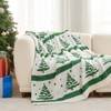 Snuggle Sac Soft Christmas Throw Blanket Knit Bed Blanket 50x60" - 3 of 4