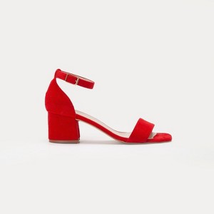 Iva - Red Suede Sandals | Forever & Always Shoes - 1 of 4