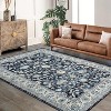 Area Rug for Hallways Kitchen Non Slip, Soft Floral Carpet Washable Rugs with Rubber Backing for Kitchen, Hallways, Laundry, Bedroom, Bathroom - 2 of 4