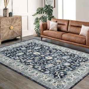 Fulvari Runner Rug for Hallways Kitchen Non Slip Soft Floral Carpet Washable Runner Rugs with Rubber Backing - 1 of 4