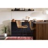 2pk Balka Rattan Counter Height Barstool with Armrests Rattan/Black - South Shore: Handwoven, Glossy Finish - 3 of 4