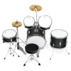 Ashthorpe 5-Piece Complete Junior Drum Set with Brass Cymbals - Advanced Beginner Drum Kit - 3 of 4