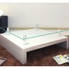 vidaXL Coffee Table High gloss white MDF, Tempered Glass Medium - 4 of 4