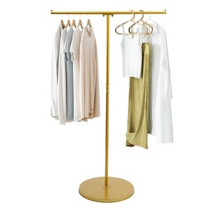YIYIBYUS Height Adjustable Clothing Rack, Freestanding Metal Clothes Garment Rack for Closet Organizer - 1 of 4