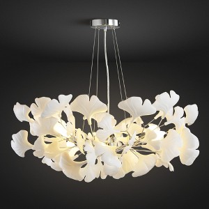 Wonder Meadow - 31 inch 6-light Ginkgo Chandelier - 1 of 4