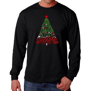 LA Pop Art Have Yourself a Merry Little Christmas - Men's Word Art Long Sleeve T-Shirt - 1 of 4