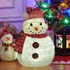 Whizmax 2Ft Christmas Snowman Decorations with Rotation Led Light, Pre-Lit Outdoor Snowman Wear Hat Scarf,Xmas Decor for Home Holiday Party - 2 of 4