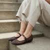 CUSHIONAIRE  Windsor Woven Womens Flats with Adjustable Strap – Comfortable Mary Jane Ballet Flats for Women - 4 of 4