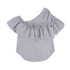bar III Womens Ruffled One Shoulder Blouse - 2 of 2