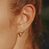 Cubic Zirconia Huggie Earrings 14k Gold Plated Tiny Earrings Small Huggie Hoop Earrings Simple Lightweight Hoops Gift for Women - 4 of 4