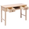 vidaXL Writing Desk Natural 43.3 in.x17.7 in.x29.9 in. Wood - 2 of 4