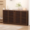 ORRD Living Room Furniture Entertainment Storage Dining Room Cabinet, Buffet Sideboard With Solid Wood Doors, 59.92''W x 15.75''D x 29.53''H - 4 of 4