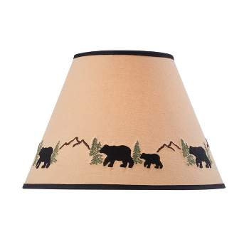 Park Designs Black Bear Embroidered Shade - 12"