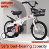 16 Inch Sporty Kids Bike with Training Wheels and Stand Adjustable Saddle Suitable for Boys and Girls Aged 4-8 Years or Tall Height 41-53 Inches - 3 of 4