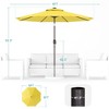 Sonkuki 9 FT Outdoor Patio Umbrella Market Table Umbrella With a Crank for Garden, Deck and Pool - 3 of 4