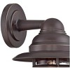 John Timberland Marlowe Industrial Rustic Wall Light Sconce Bronze Hardwire 9 1/2" Fixture Hooded Cage Clear Glass for Bedroom Reading Living Room - 2 of 4