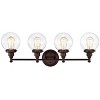 Chloe Lighting Milo Transitional 4 Light Oil Rubbed Bronze Bath Vanity Fixture 30" Wide - 2 of 4