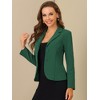 Allegra K Women's Elegant Work Office Lapel Collar Button Down Regular Fit Suit Blazer - 2 of 4