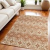Orange and Tan Geometric Hand Woven Area Rug - 2 of 4