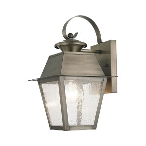 Livex Lighting Mansfield 1 - Light Wall Light in  Vintage Pewter - 1 of 2
