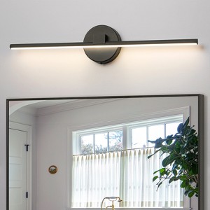 LLHZSY Modern Minimalist Dimmable Metal Wall Sconce 24" LED Vanity Light-3 CCT(3000K/4000K/6000K) - 1 of 4