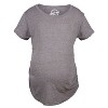 Comfortable 3 Pack Maternity Shirts Blank Pregnancy Shirts Plain Fitted Tees - Crazy Dog Maternity T Shirt - image 2 of 4