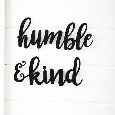 Lakeside Cursive Word Decor - Metal Wall Art - Hanging Metal Words - Humble & Kind