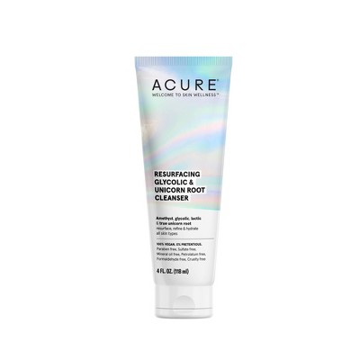 Acure Resurfacing Glycolic & Unicorn Root Cleanser - 4 fl oz