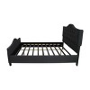Upholstered Queen Size Bed Frame with Arched Headboard and Footboard, Button Tufted Platform Bed -Christopher Knight Home - 3 of 4