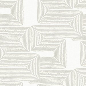 Nikki Chu Zulu Signature Peel and Stick Wallpaper White: Self-Adhesive Vinyl, Abstract Pattern, 30.8 Sq Ft Coverage - 1 of 4